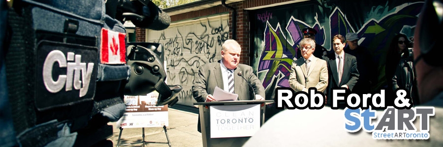 Rob Ford Launches Graffiti Street Art Initiative and mobile app