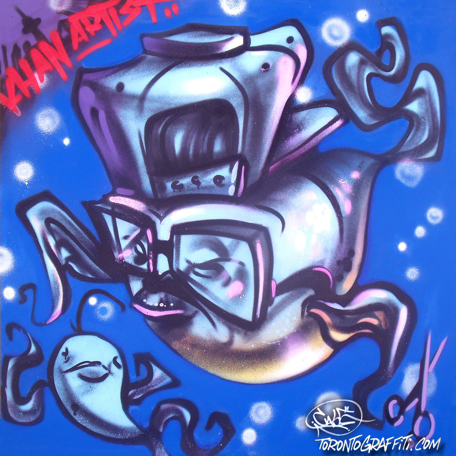 Graffiti style fish by CASE