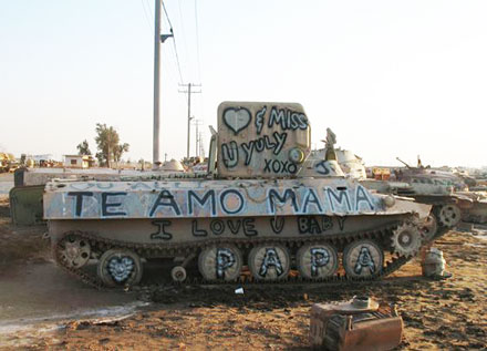 War Tank Graffiti