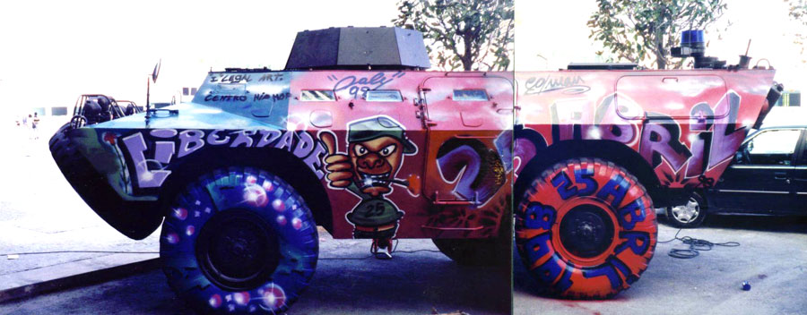 War Tank Graffiti